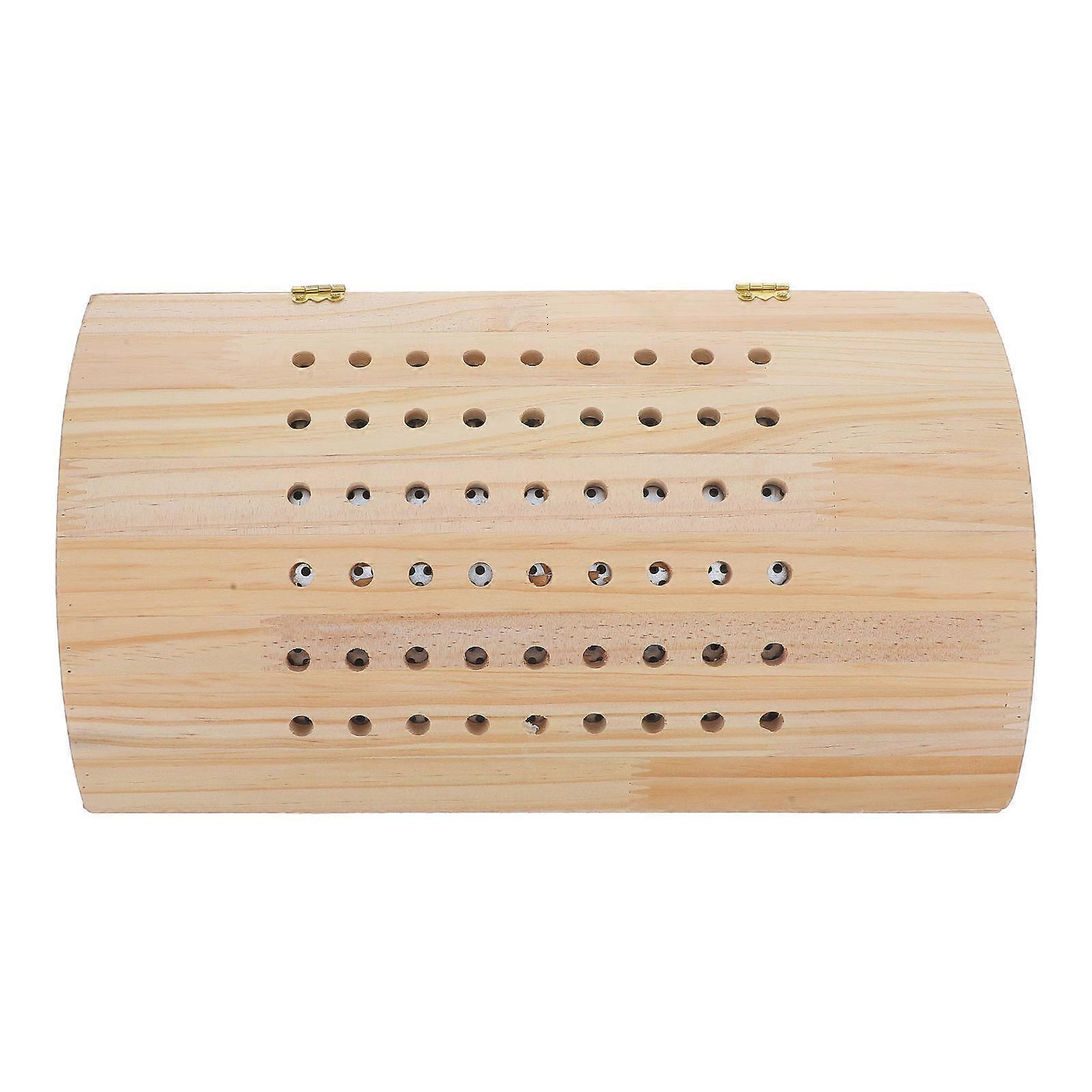 Ergonomic Wooden Lumbar Pillow for Smooth Moxibustion Massage, Durable & Comfortable Support for Back and Side Sleeping, Portable Household Use