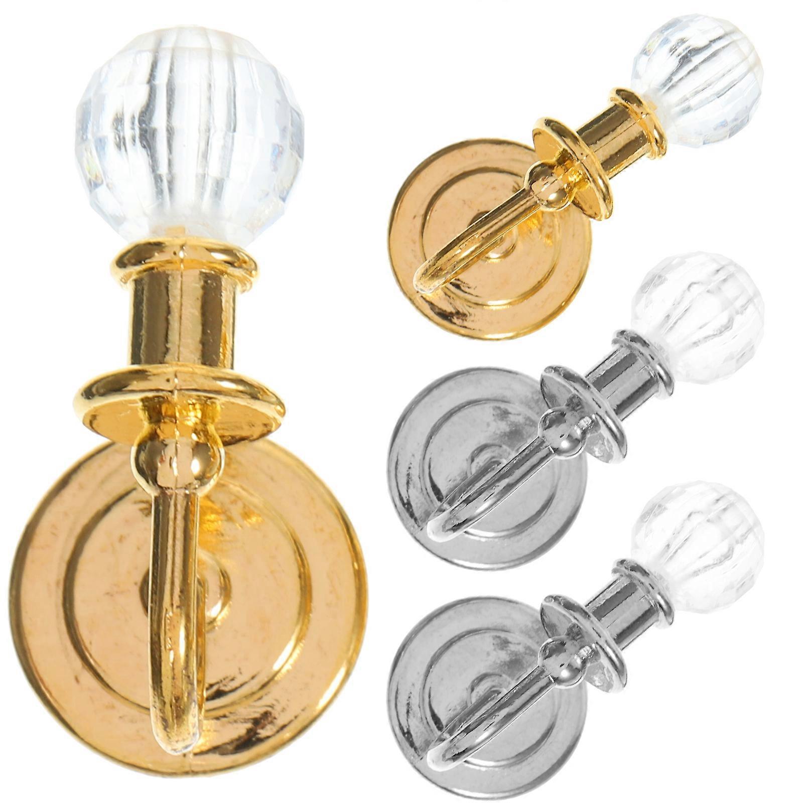 2 Pairs of Miniature Wall Lights for Doll House Decor and Photography Prop