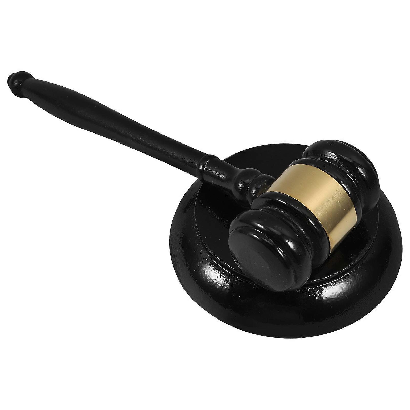 Wood Gavel with Sound Block Judge Hammer for Auctions, Court Use & Family Activities, Stylish Decor for Desks & Bookshelves