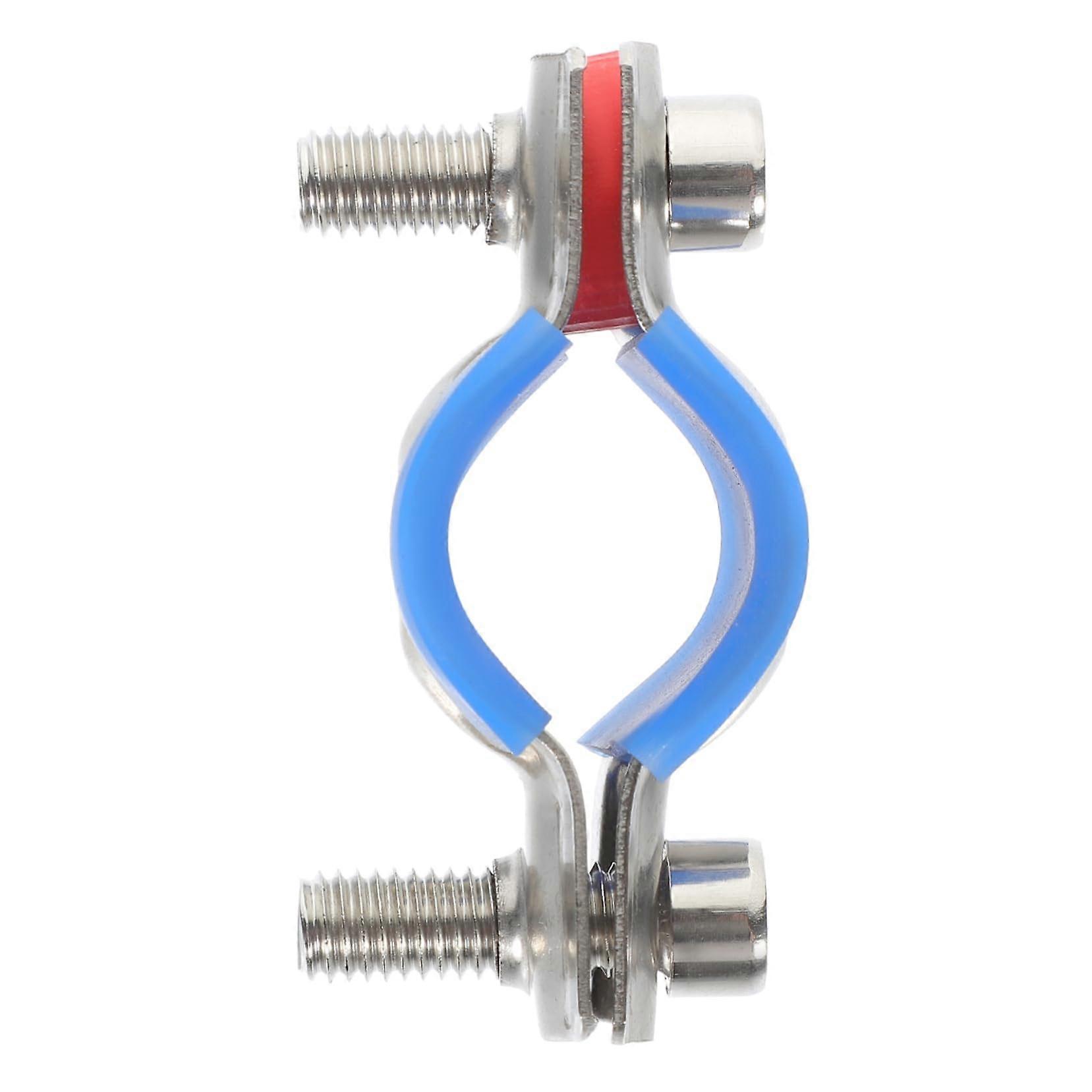 Hose Buckle Wall Ceiling Mount Hanger Support Bracket for Ring Clamp Adjustable Bracket Pipe Clamp Wall Brackets Clamping Rings Stainless Steel Blue