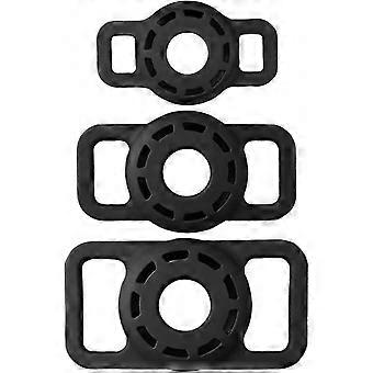 AirTag Holder for Dog & Cat Collar, Silicone Pet Collar Case for AirTag (Small, Black)