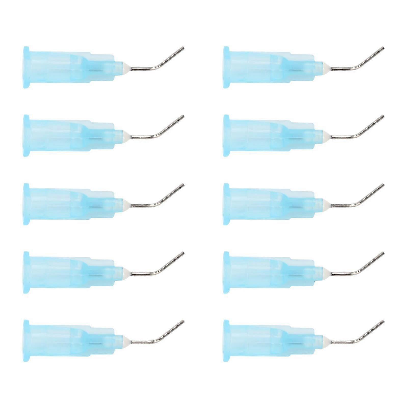 100pcs Disposable Dental Pre Bent Irrigation Needle Tips Dispensing Needle Tip Replacement Accessory