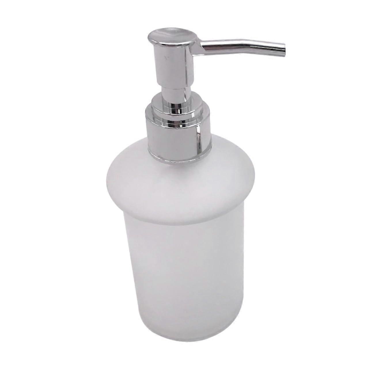 Manual Wall-Mounted Soap Dispenser for Bathroom - Leak-Proof Pump, Clear Liquid Soap Container, Space-Saving Design for Shower and Bath