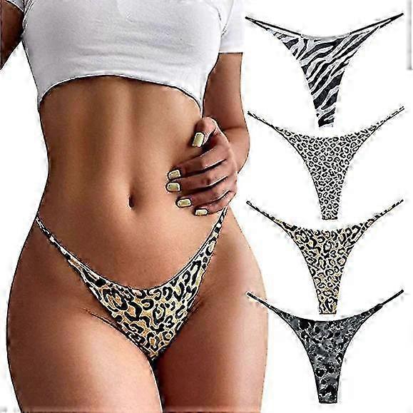 Femmes String Sous-Vêtements G-String Bikini Taille Basse Culotte Sexy Confortable
