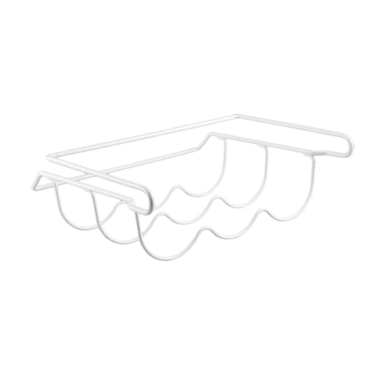 White Iron Beer Shelf Fridge Storage Rack Hanging Holder for Soda and Beer Cans