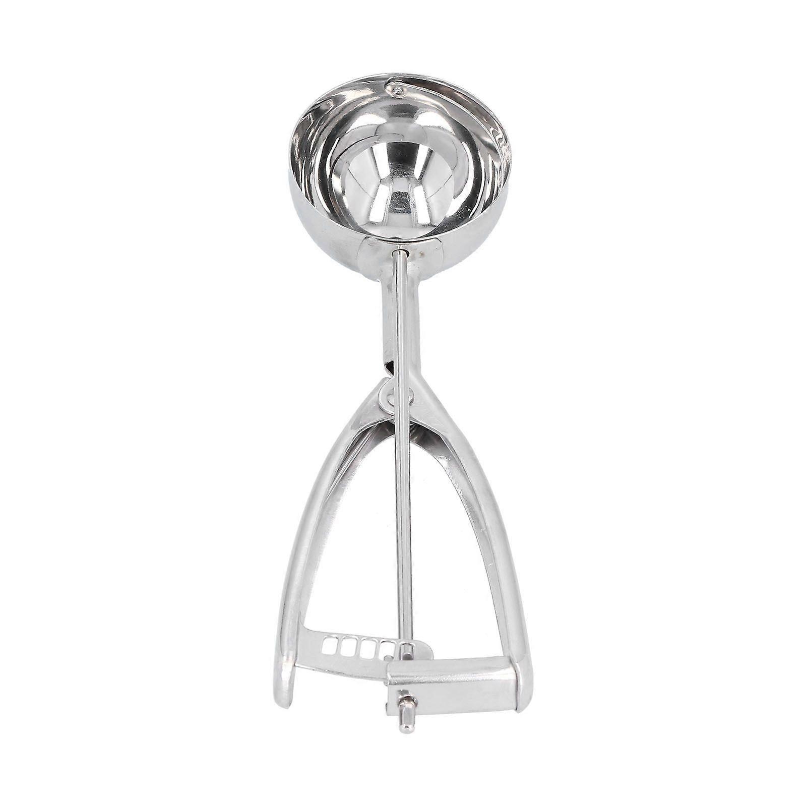 Ruostumattomasta teräksestä valmistettu jäätelökauha, hedelmäkaivulusikka, jäätelökauha, jäätelökauha kotiin ja toimistoon, halkaisija 6 cm