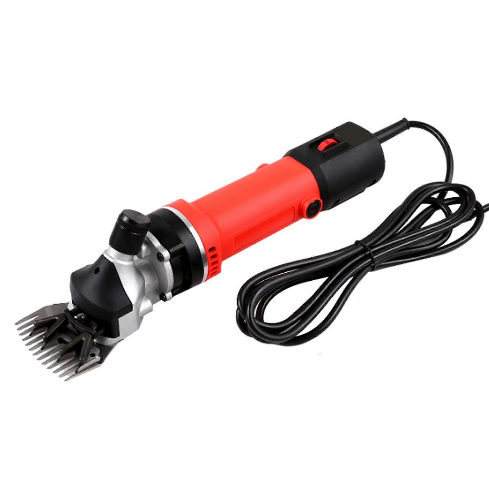 690W 220V 6Gear Electric Sheep Shearing Machine Trimmer Tool (Red)