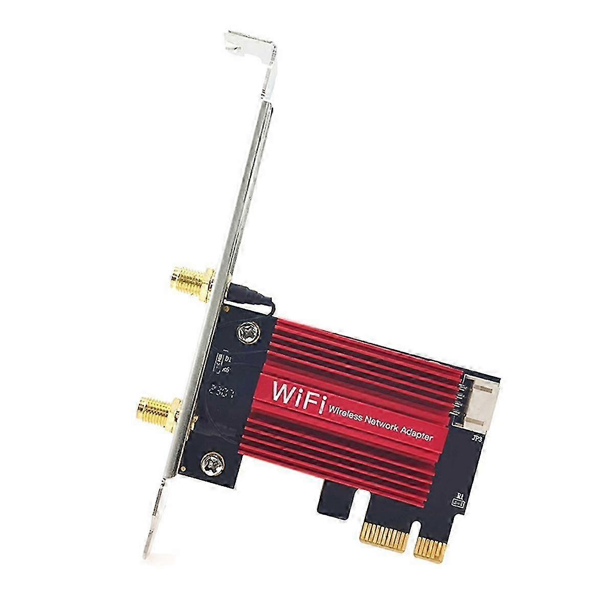 QCNFA765 WiFi6E WiFi Card PCIE Wireless Adapter 5970M Triple Band 2.4G/5G/6G BT5.2 802.11AX 8DB Antenna for Win10/Win11