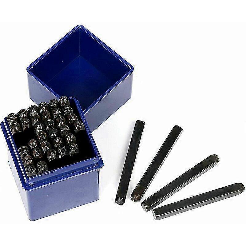 Set of 36 Letters to Punch 3 mm Alphabet Letters A-Z and Numbers 0 to 9