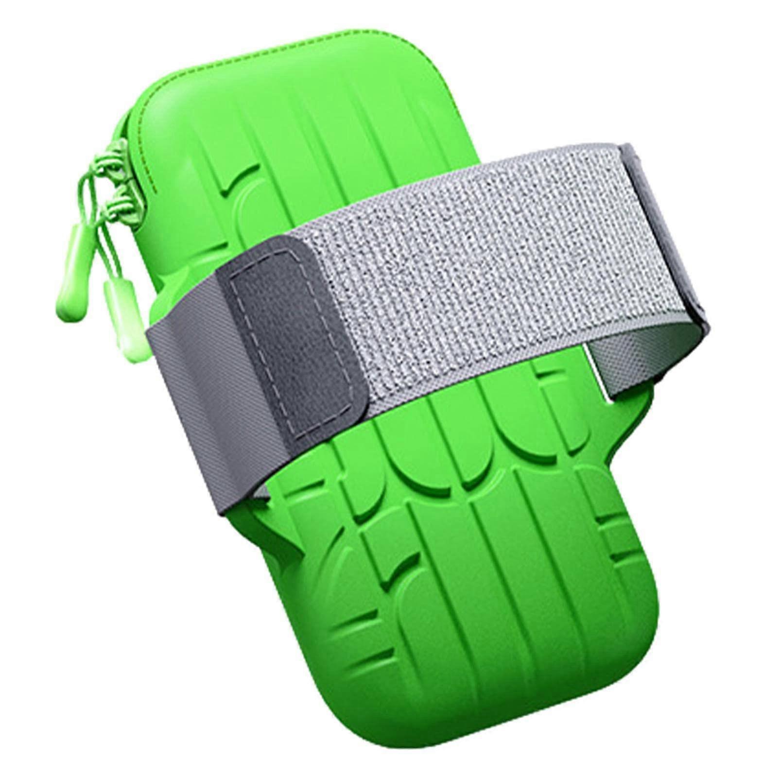 Phone Armbands for Running,Silent Double Zipper Cell Phone Armband for Jogging Phone Holder for Running, Exercise Green