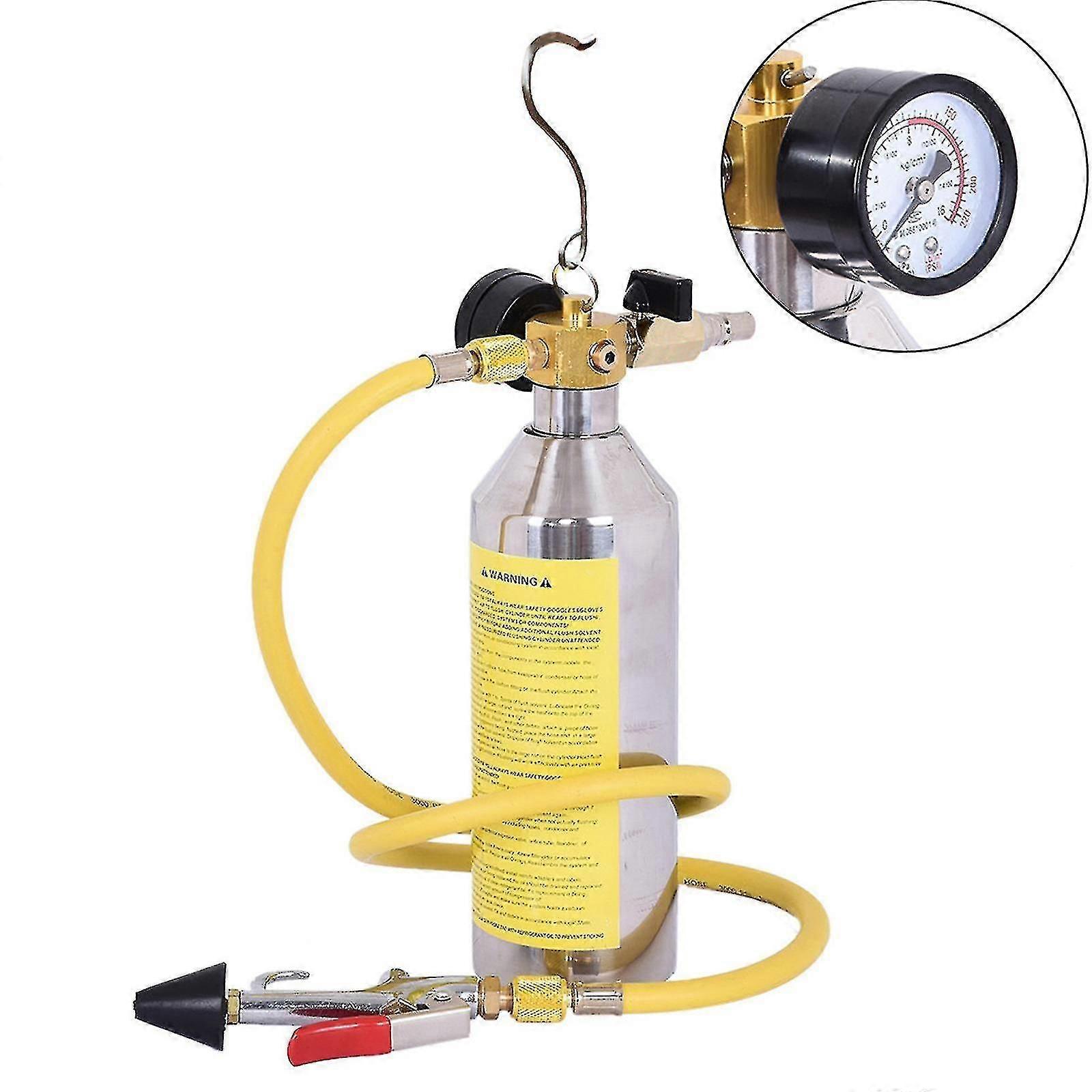 A/c Ac Air Conditioner System Flush Canister G-un Kit compatible R134 R12 R22 R410 R404-B