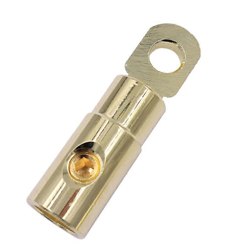 Automotive audio wiring terminals, gold-plated brass, suitable for audio modification of all vehicle models