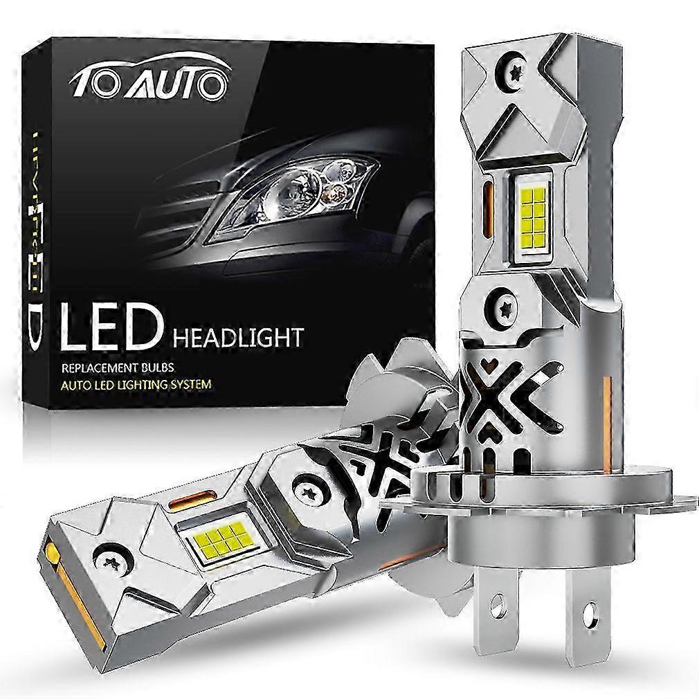 2Pcs H7 Turbo LED Head Lamp Bulbs 160W 90000LM H7 LED Lights 1:1 Mi...