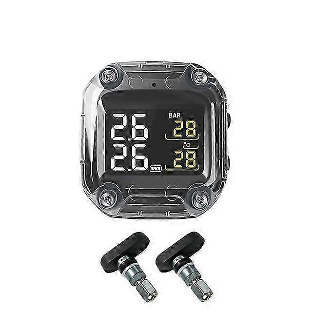 M3-C Wireless Motorcycle TPMS Real Tire Pressure Monitoring System ...