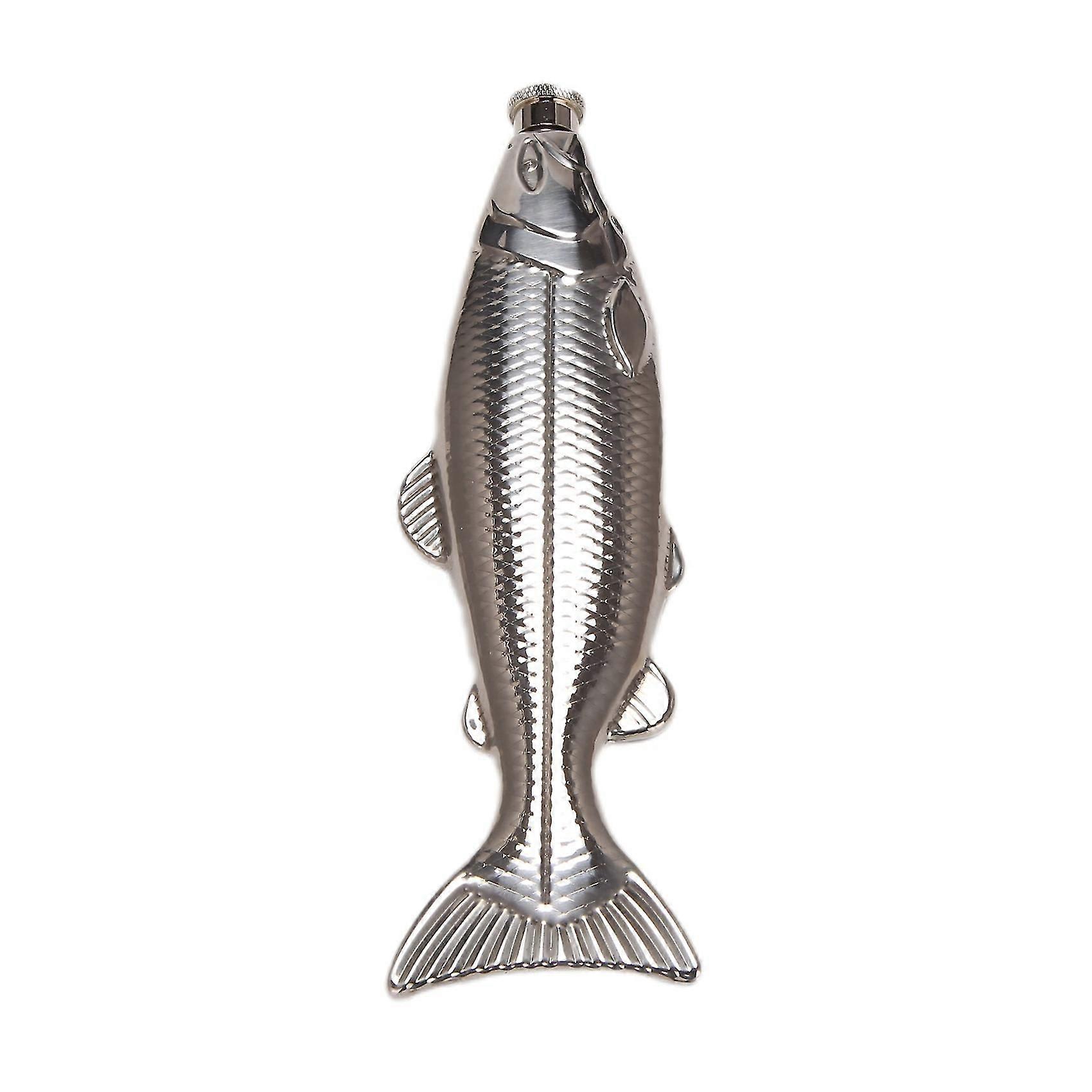 1 Set Fish-shape Hip Flask 5oz Mini Pocket Flask Stainless Steel Party Drinkware For Outdoor