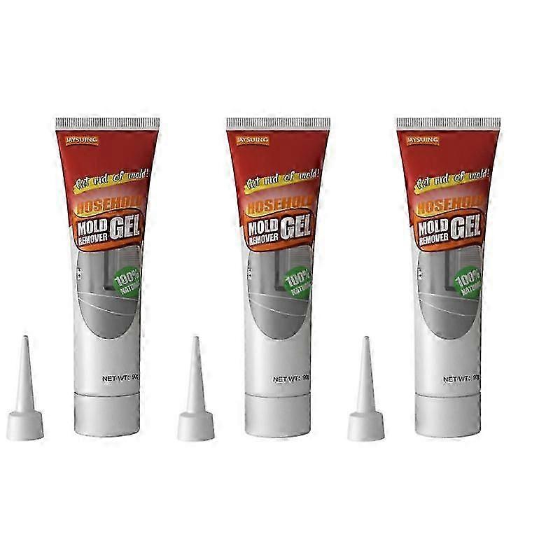3pcs mold removing gel for walls tiles and glass