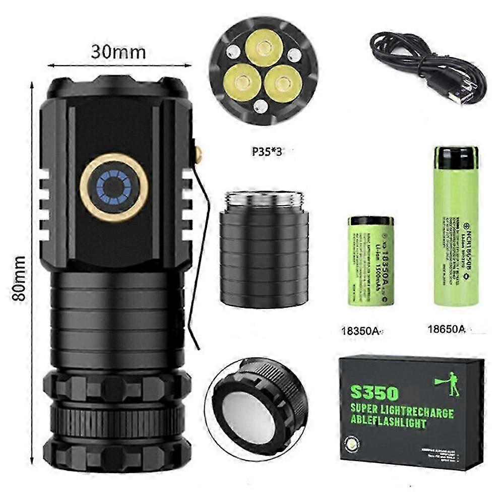 Blitron Ultra-Bright LED Flashlight, World's Brightest Torch for UK Outdoor Use