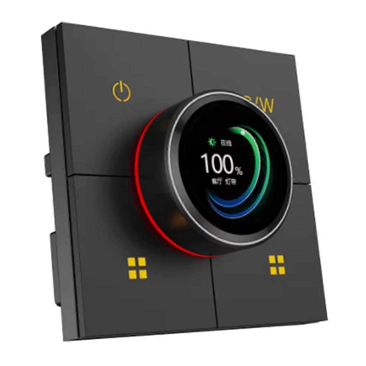 X3-Dimming TuYa Intelligent Switch Panel Home Automation Black