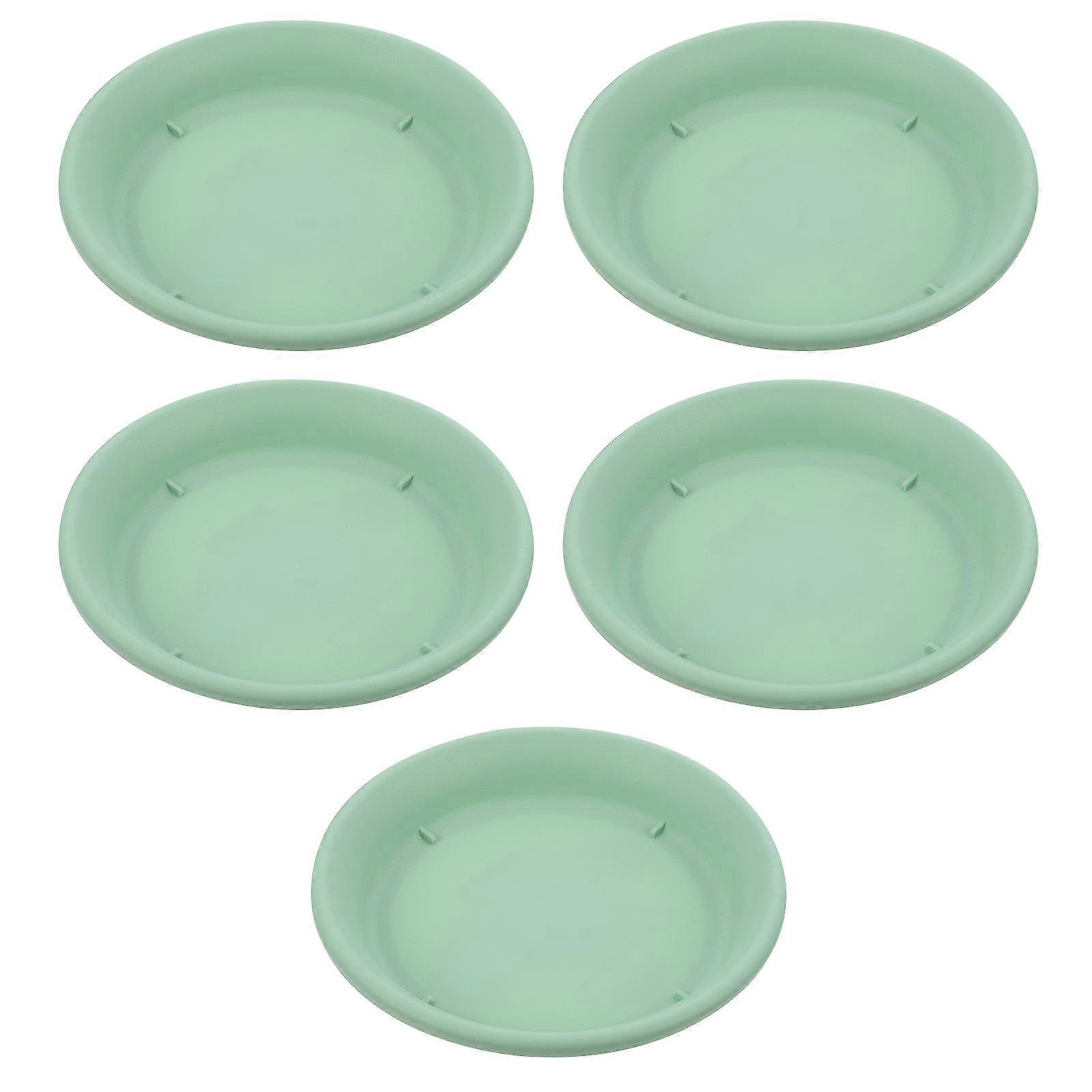 Planter Water Tray Square Home Planting Green Pp Resin Material Protect Surfaces 5Set