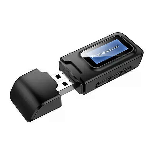 USB Bluetooth 5.0 Audio Receiver Transmitter 3.5mm AUX Jack RCA Wireless Adapter Driver-Free USB Dongle Suitable for TV Car PC Headphone