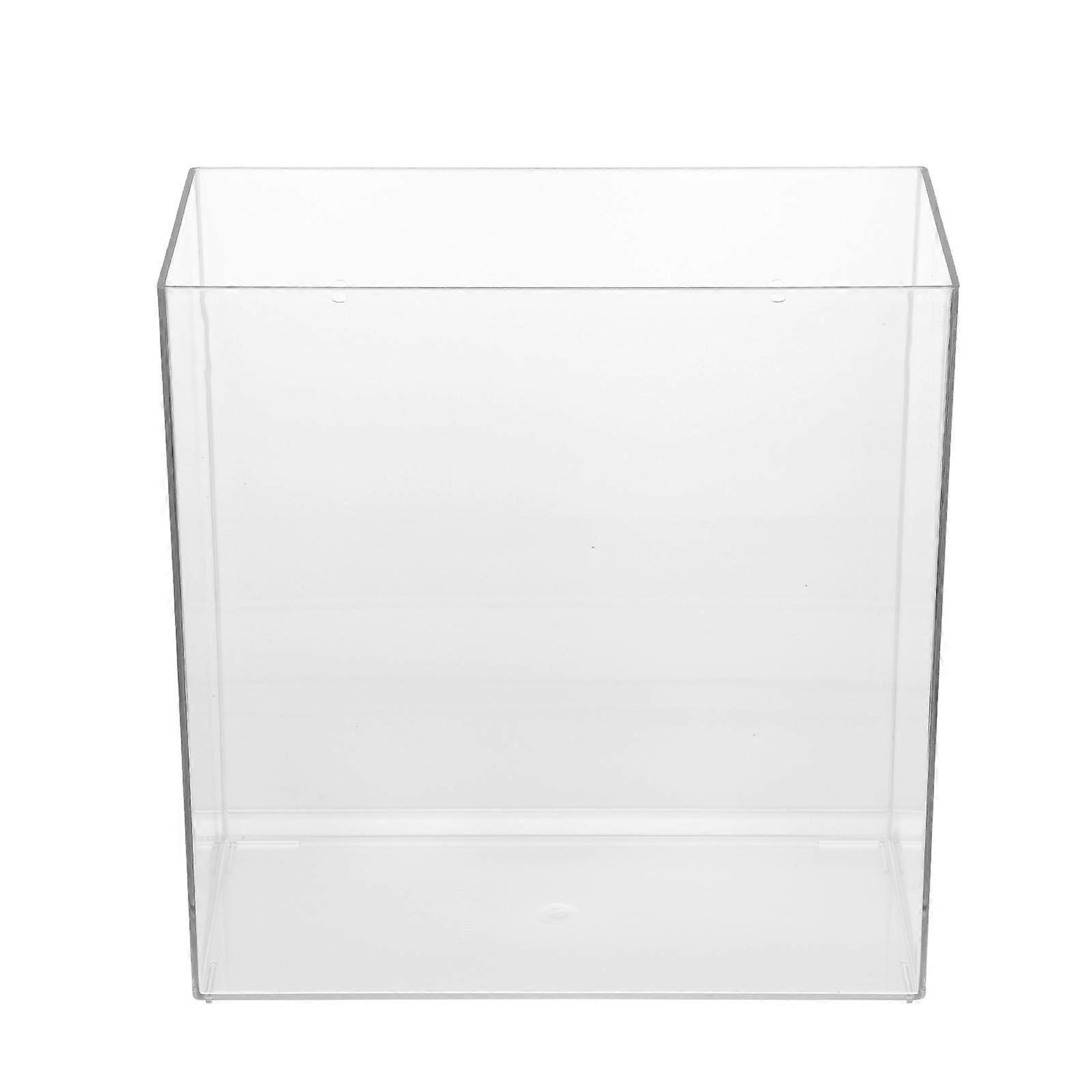 Transparent Acrylic Flower Bucket for Storage with Craftsmanship and Simple Design 12.5x8.5x10 inches