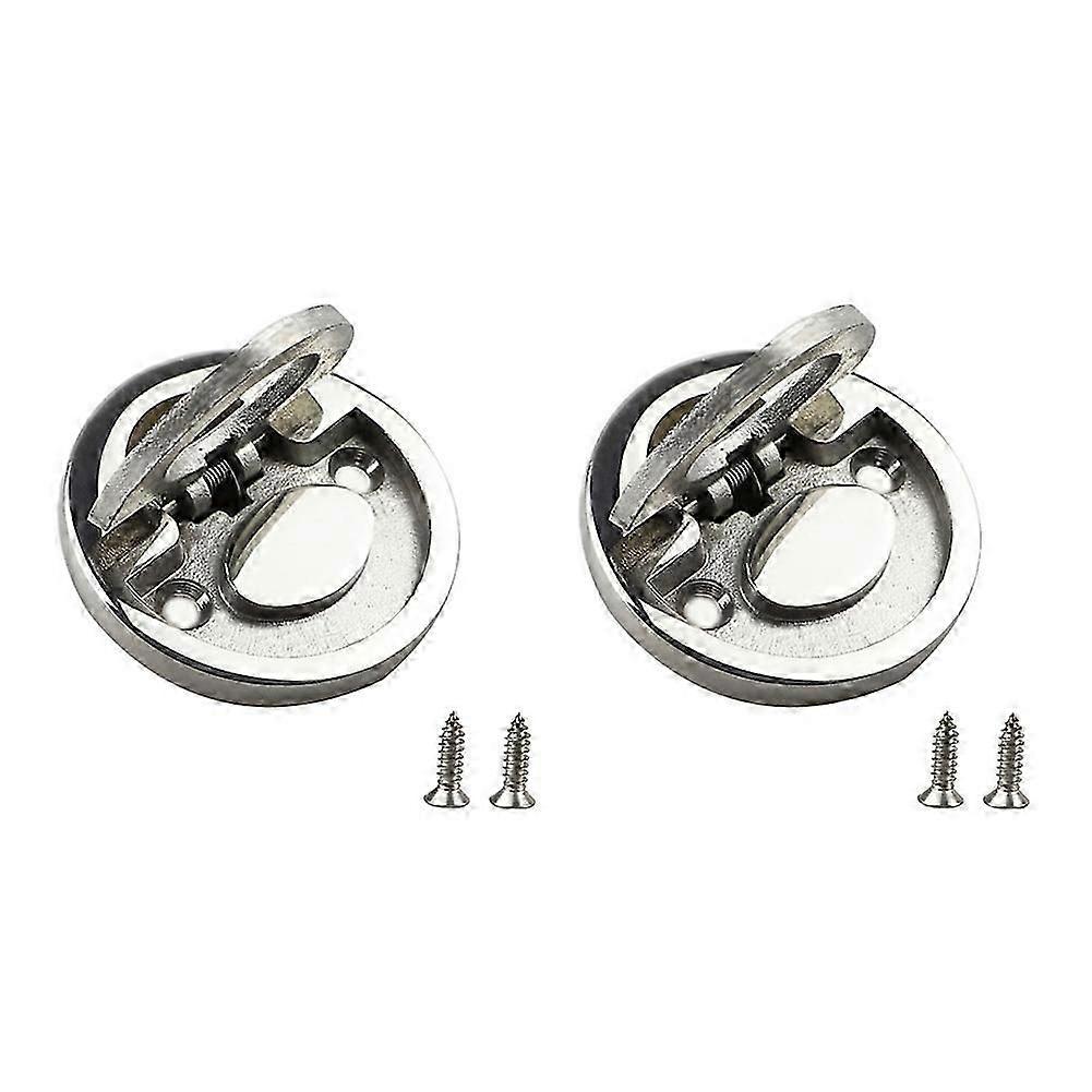 Professional Marine Round Flat Pull Lift Ring Handle Hatch Lock Locker Cabinet Hardware Accessories