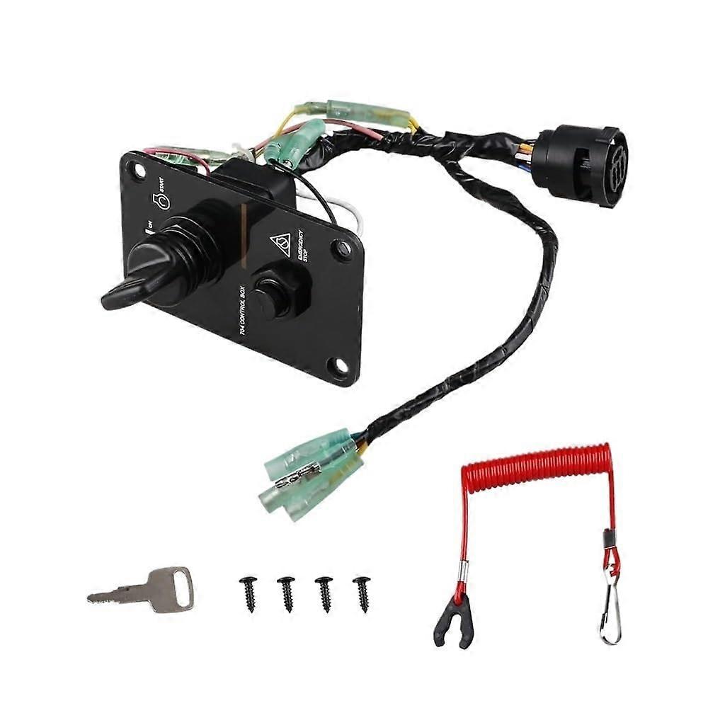 Outboard Engine Key Switch Assembly Panel Fits 704825701200 And 704825700800 OEM Replacement Key Switch