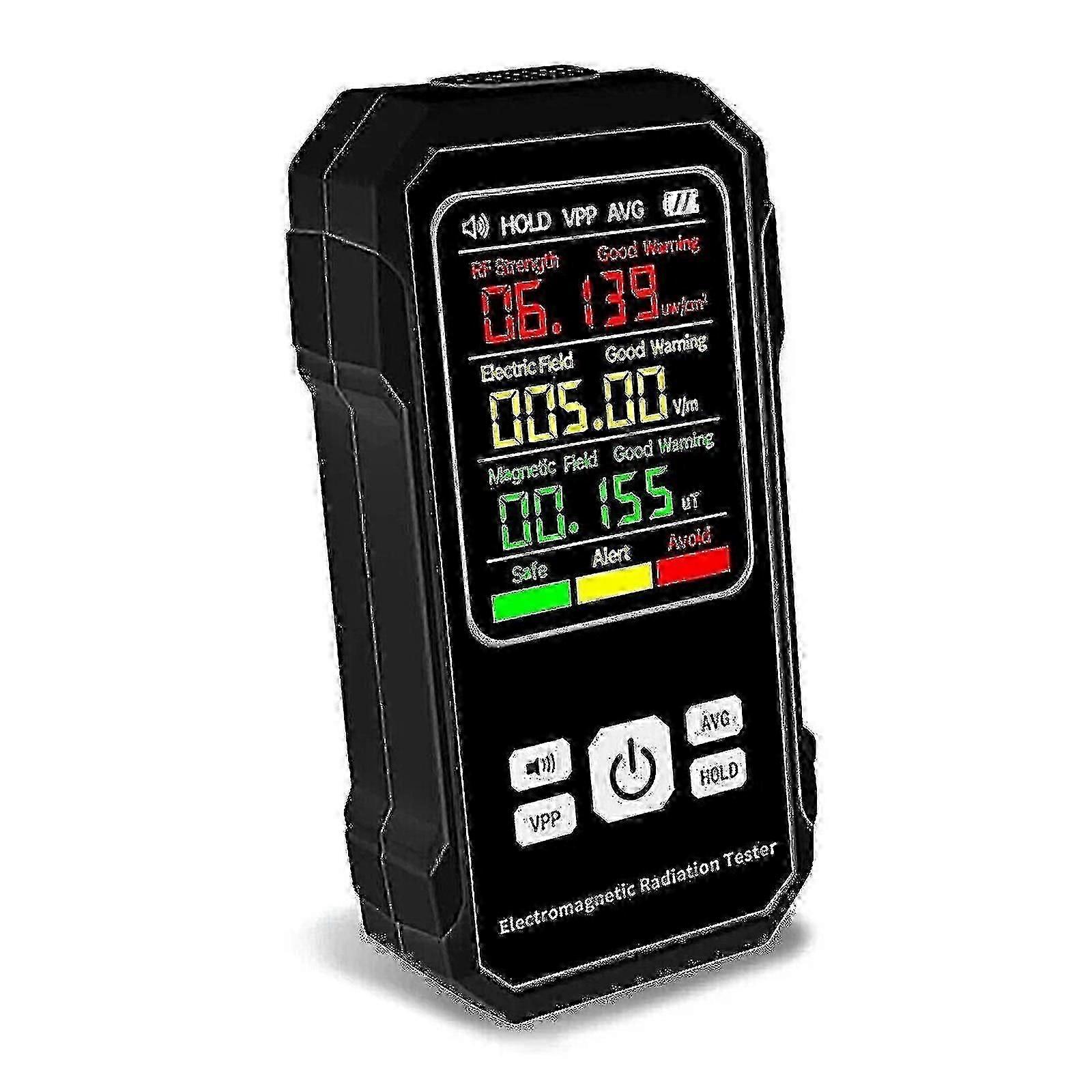 Digital Radiation Meter Radiation Detector Rf Strength Emf Tester With Sound Alert