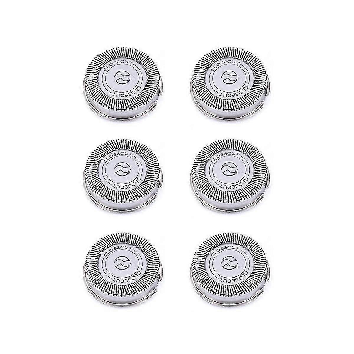 6Pack SH30 Replacement Heads for Philips Norelco Shaver Series 3000, 2000, 1000 and S738, with Durable Sharp Blades