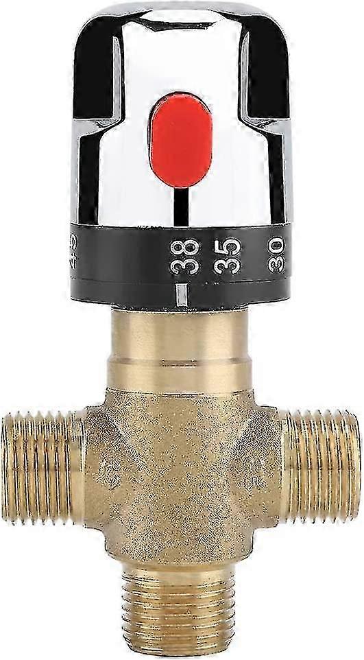 Hot And Cold Water Mixing Valve Solid Brass Thermostatic Mixing Faucet Fixed Temperature Faucet For Washbasin
