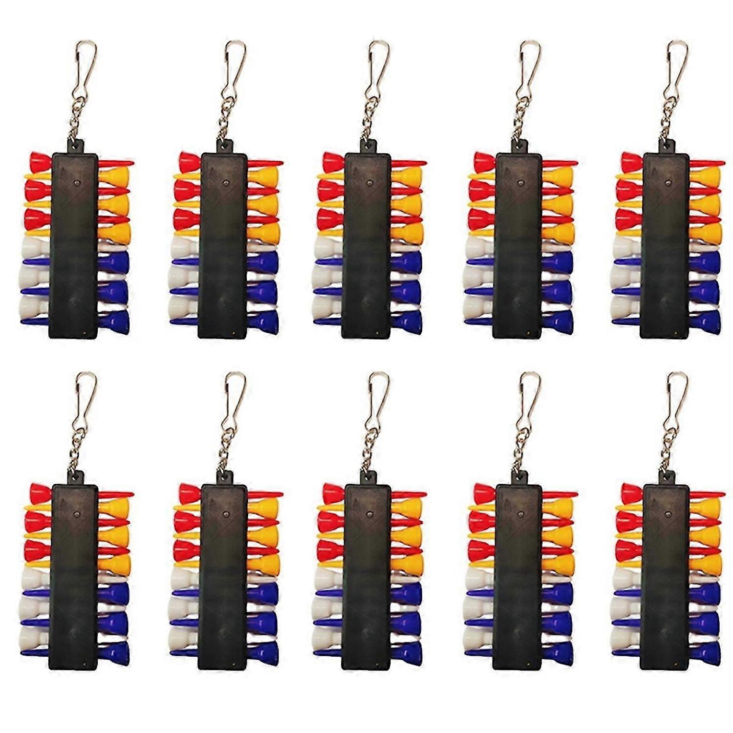 10 Sets Golf Ball Hook Set Tee Holder Clip Tees Golf Tee Holder Hook