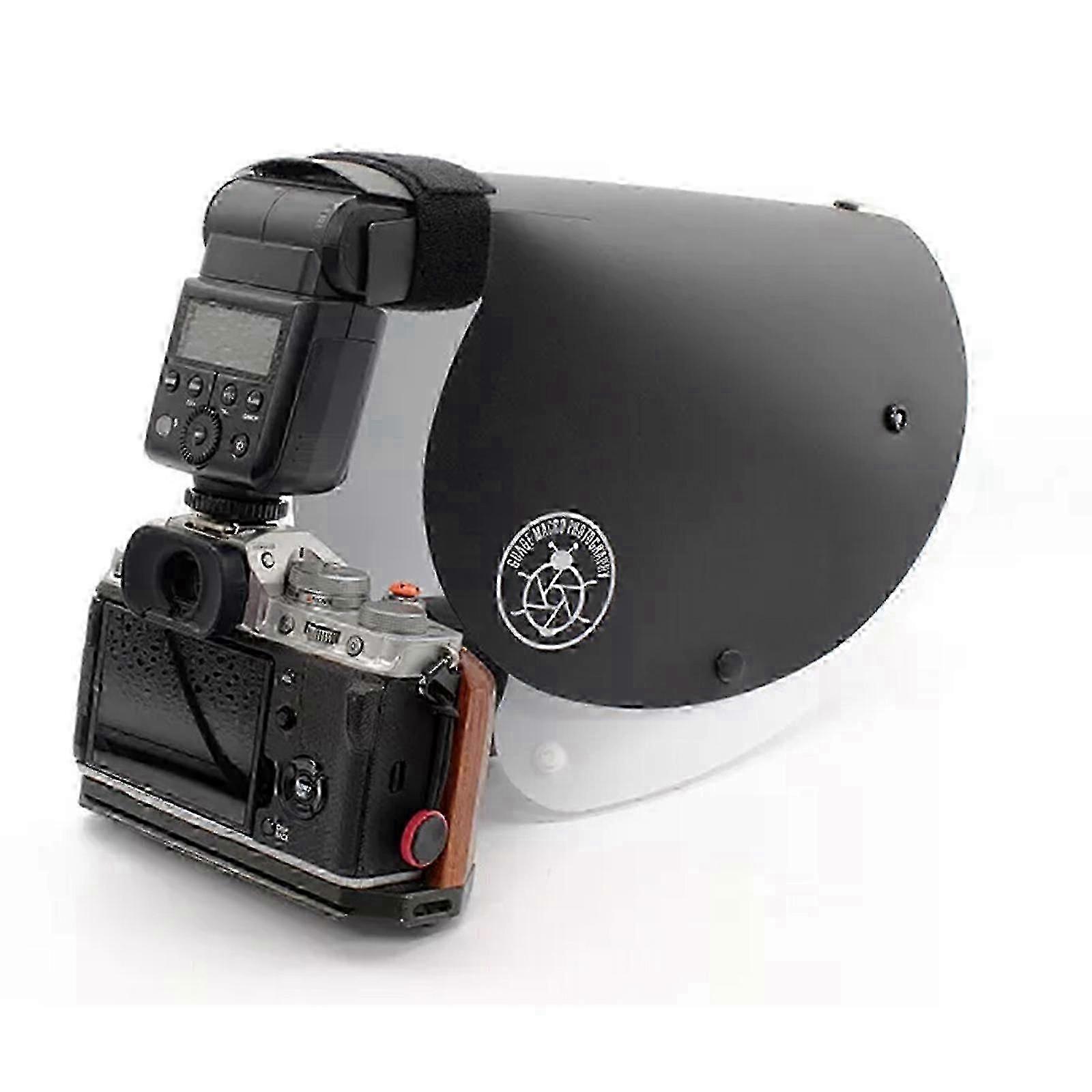 Portable Macro Diffuser Reflector for Sony 90 & Nikon 105 Lenses - Soft Light, Durable, Easy Use