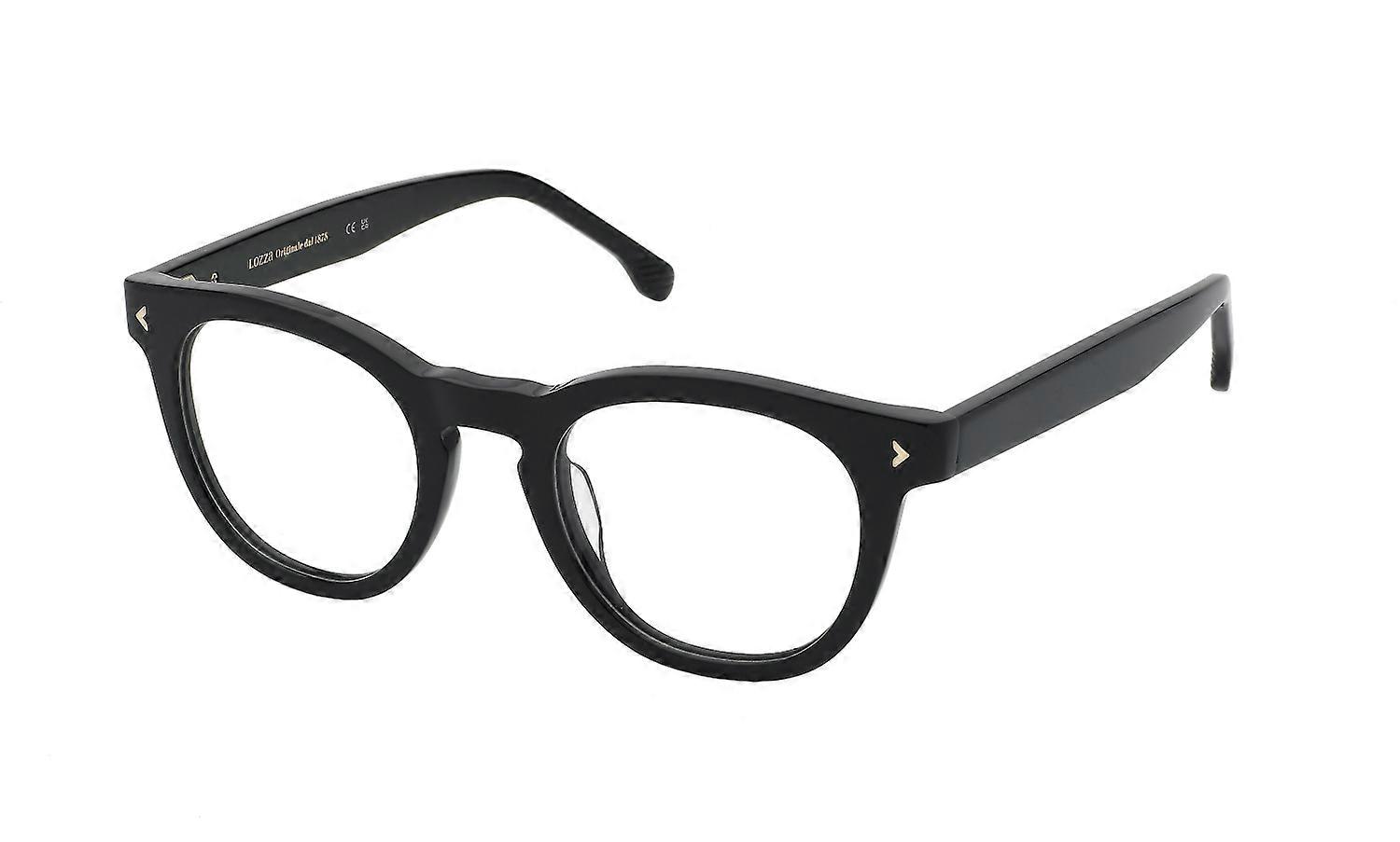 Eyewear Frames Lozza VL4348 700Y Black LUCIDO 49/22/145 MAN
