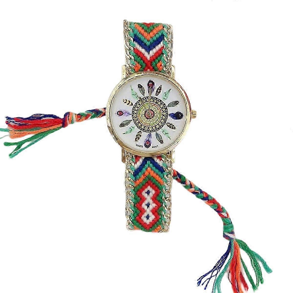 Women's Braided Watch with Adjustable Drawstring, Perfect for Christmas 2025