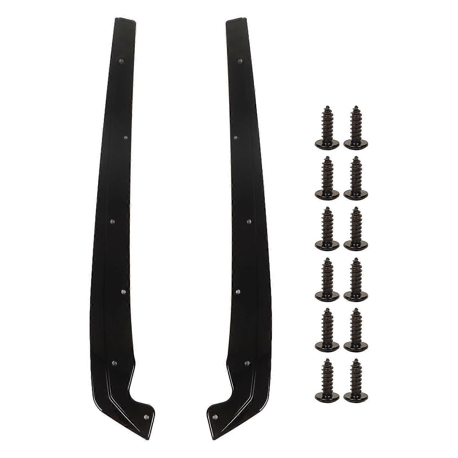 Glossy Balck Rear Bumper Side Splitters Flaps for 5 Series G30 G31 M Sport 20172022