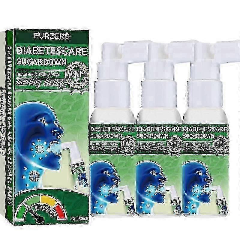 Furzero Diabetescare Sugardown תרסיס בקרת בריאות, תרסיס בקרת בריאות לטיפול בסוכרת, תרסיס צמחי מרפא לריאות ונשימה Furzero Respiclean