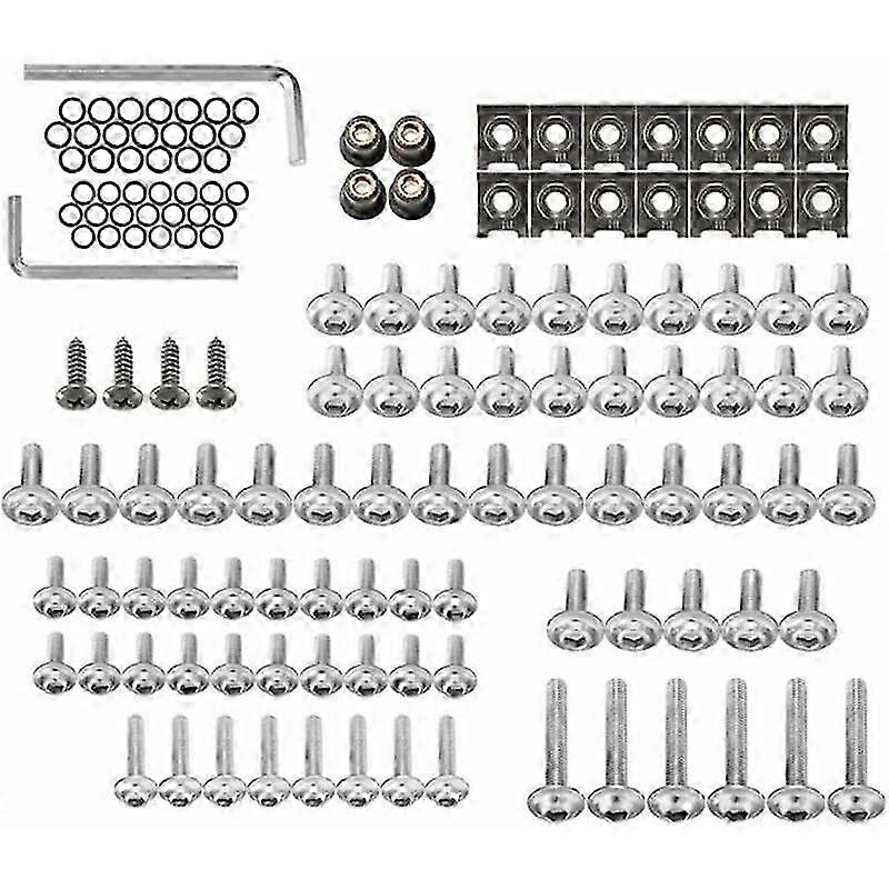 137 Pieces Motorcycle Fairing Body Bolts Kit
