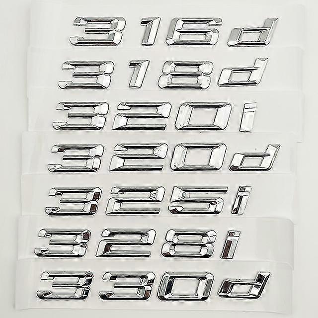 Car decorative stickers trunk emblems suitable for BMW 3 Series i/d Series E90/E46/F30/E30/E36/E91/E92