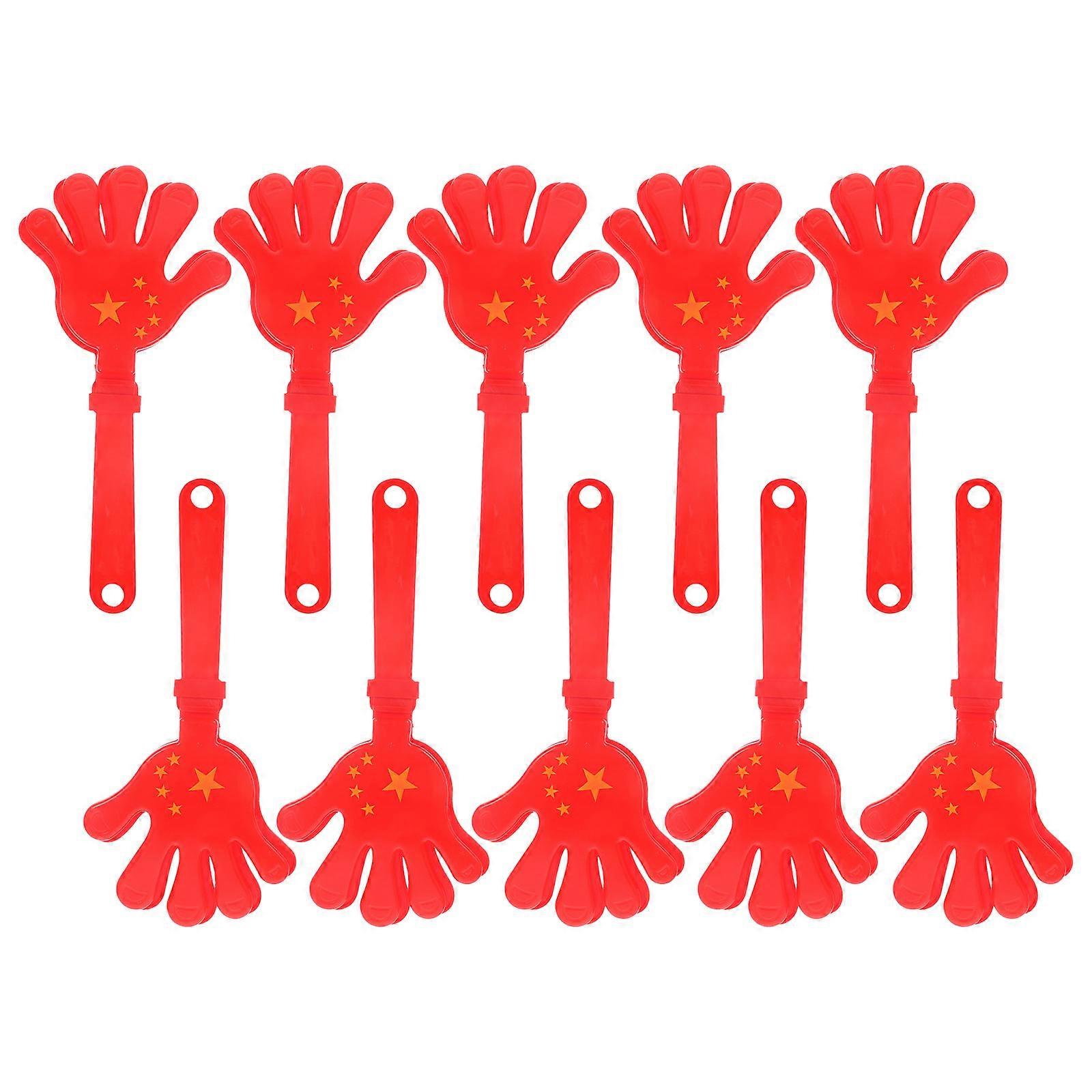 Red Hand Clappers Party Noise Makers for Playing 20Pcs Outdoor Party Favors
