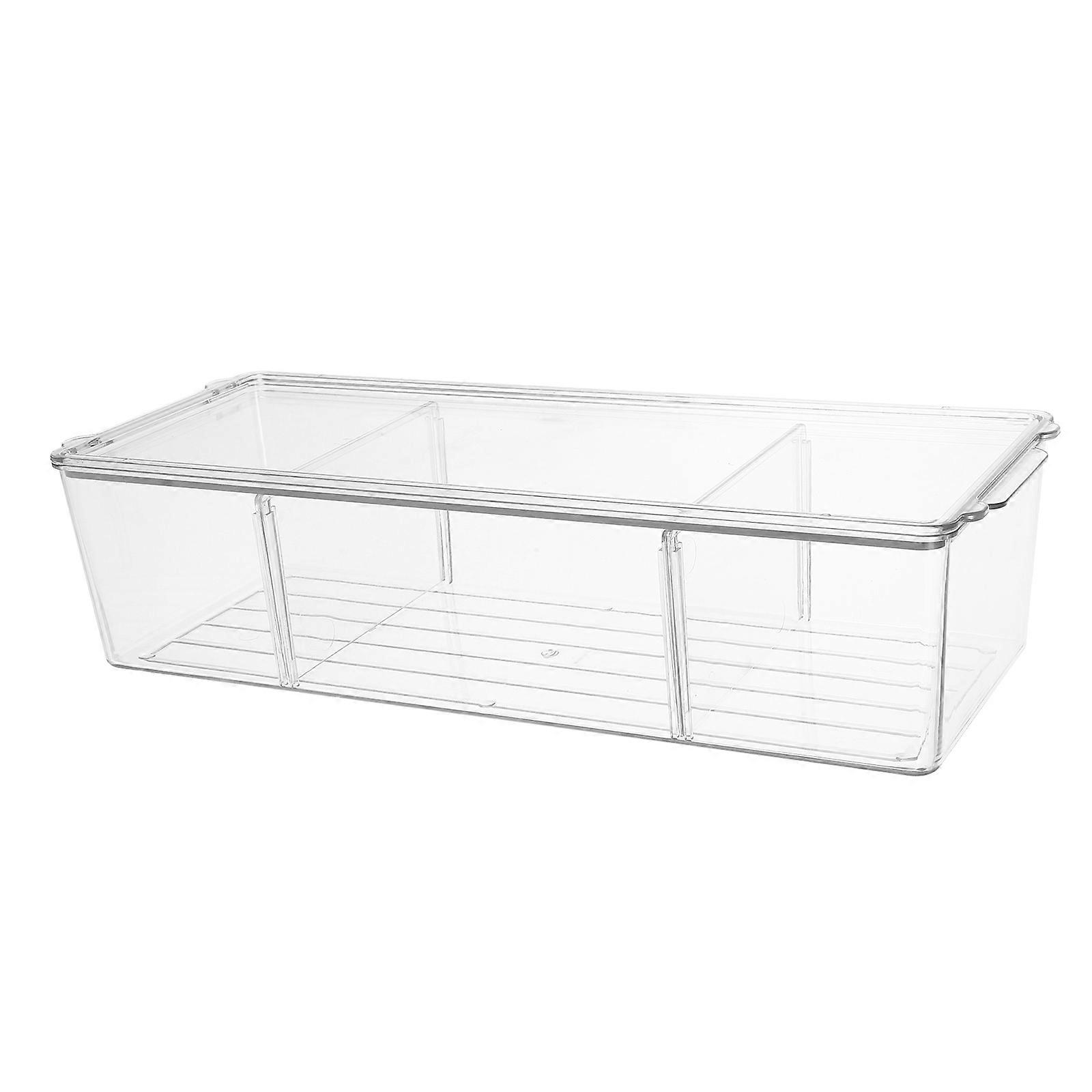 Transparent Plastic Medicine Container Desktop Storage Organizer