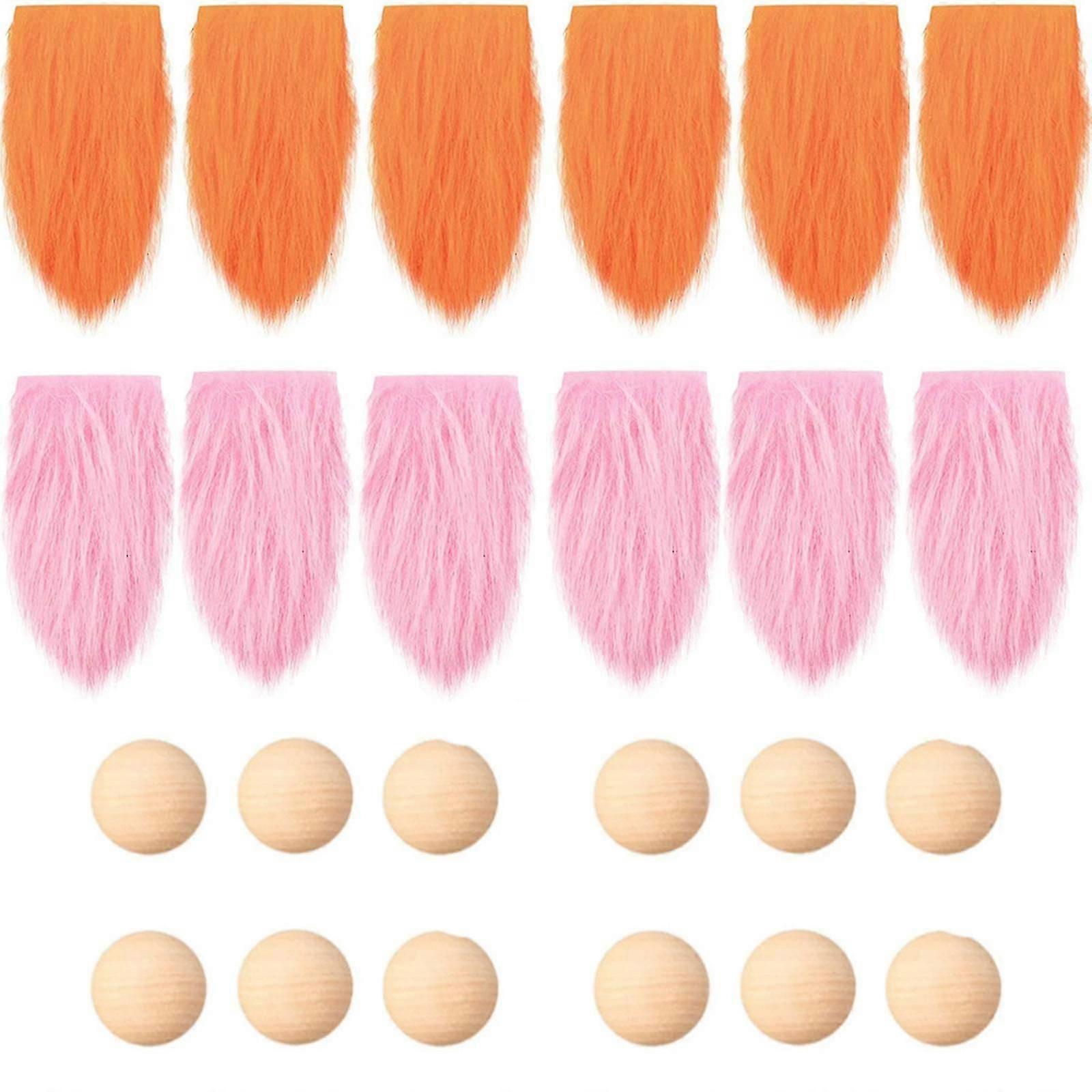 Set Of 12 Gnome Beard With Wooden Balls For Diy Christmas Gift Wedding Favors