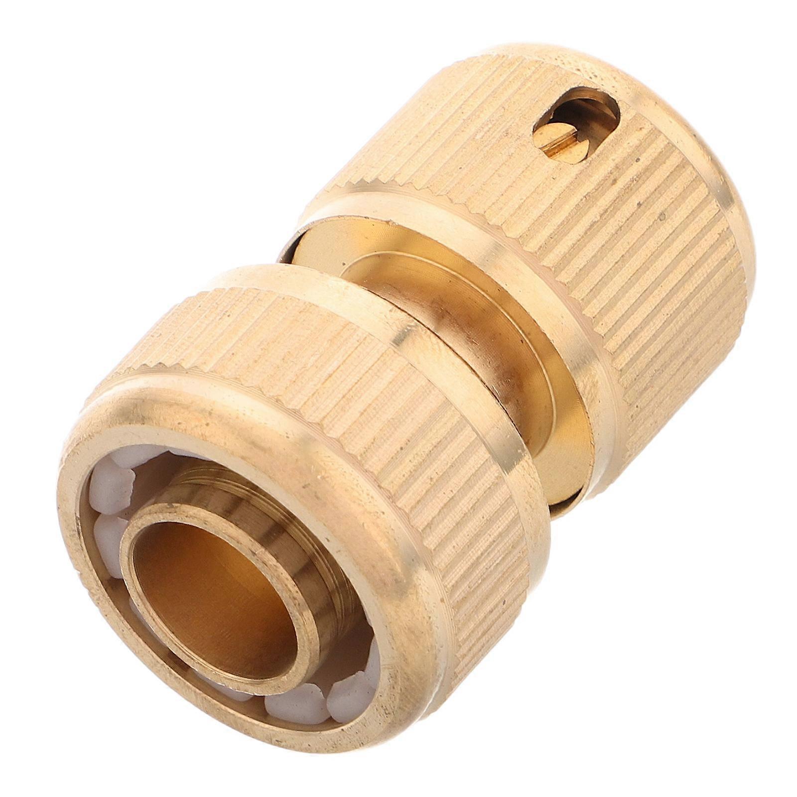 RV Water Line Connector Water Pipe Connection Golden Color For Office Use Reliable 1Set