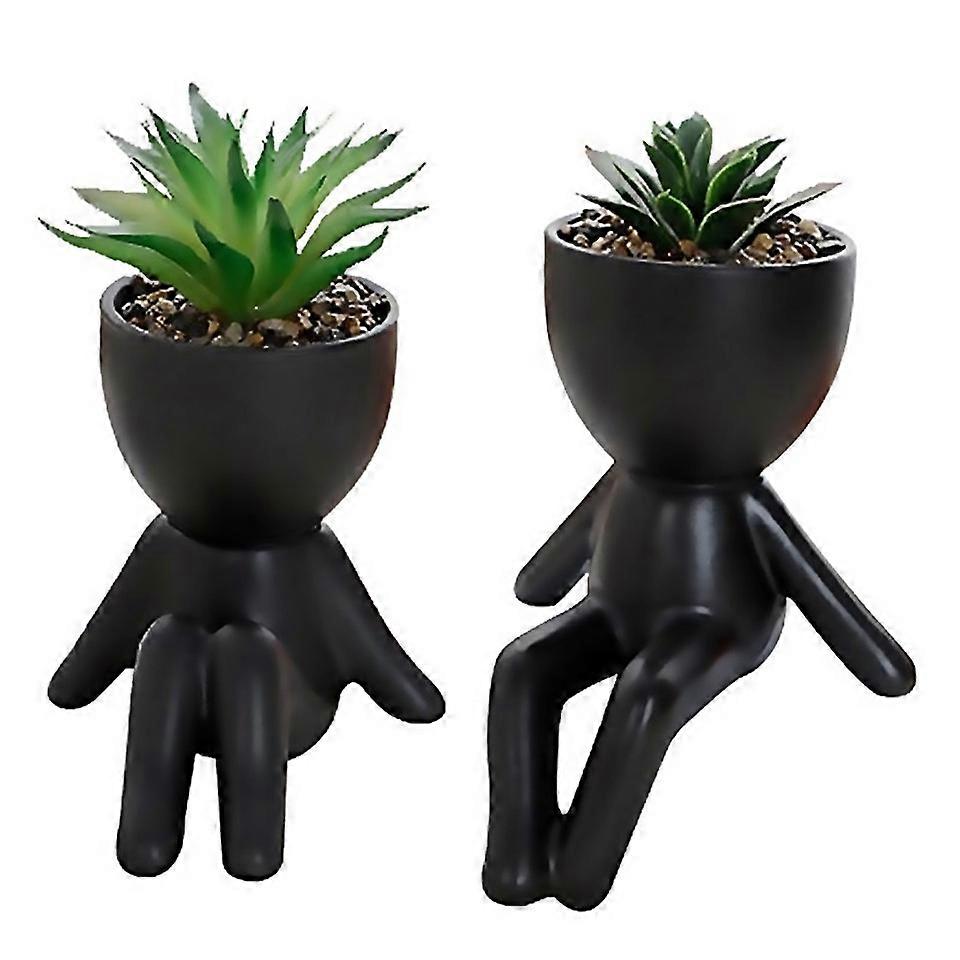 For 2 Pack Succulents Plants Artificial Succulents