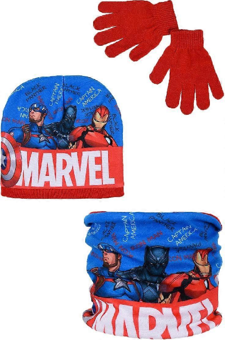 Gutter TH4280 Avengers Vinter hatt, Snood og hansker sett