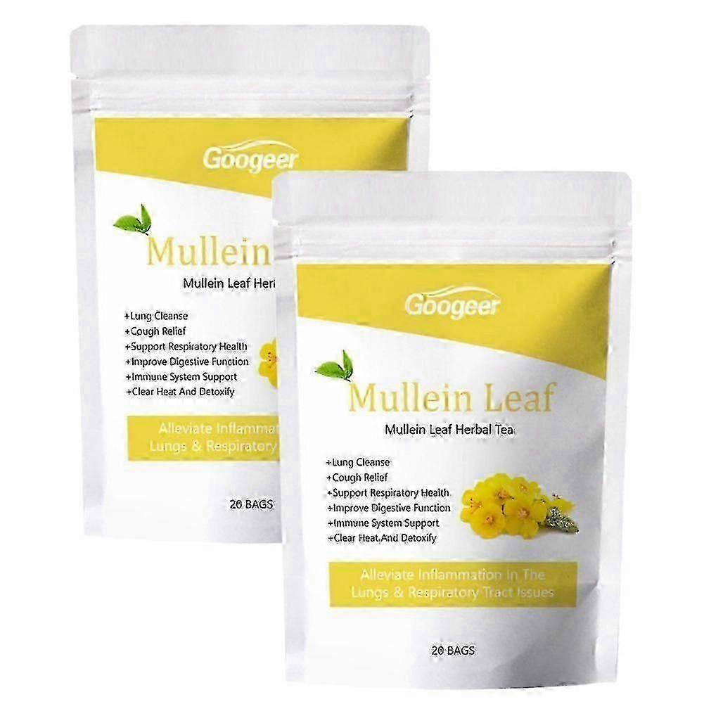 Mullein Leaf Tea Bag for Lung Cleansing Detox and Digestive Health Support