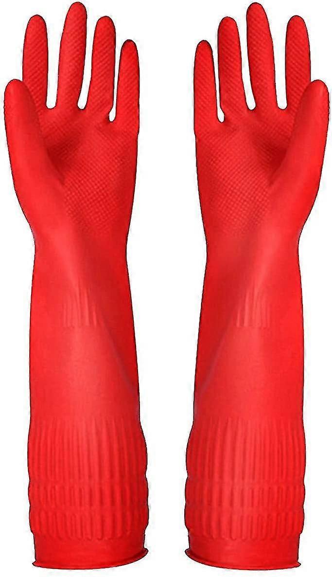3 Pieces Of Rubber Kitchen Cleaning Gloves