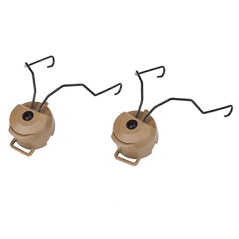 1Pair Tactics for Sordin Type Headset Holder for Fast Helmet Rail Adapter Set (Tan)