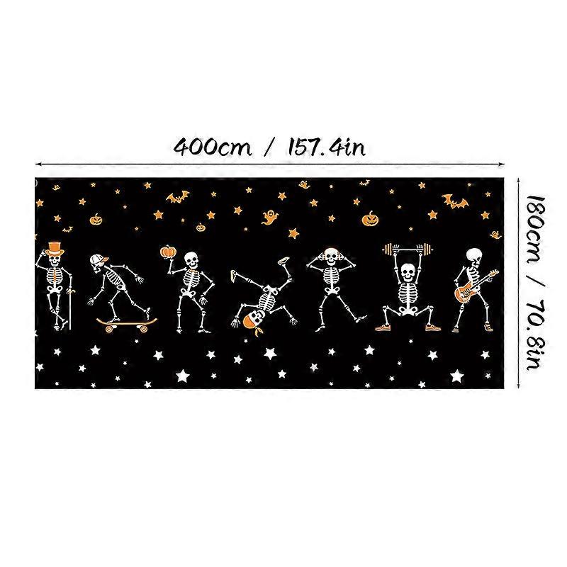 2025 New Halloween Garage Background, Party Atmosphere Decorative Cloth, Photo Backdrop DecorationW-162