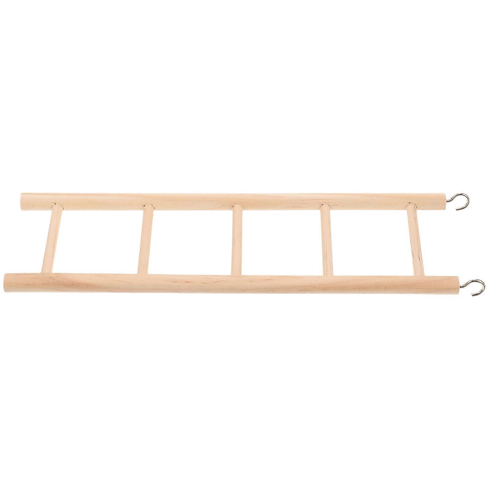 Parrot Wooden Ladder Toy for Climbing 2Pcs Small Bird Cage Accessory
