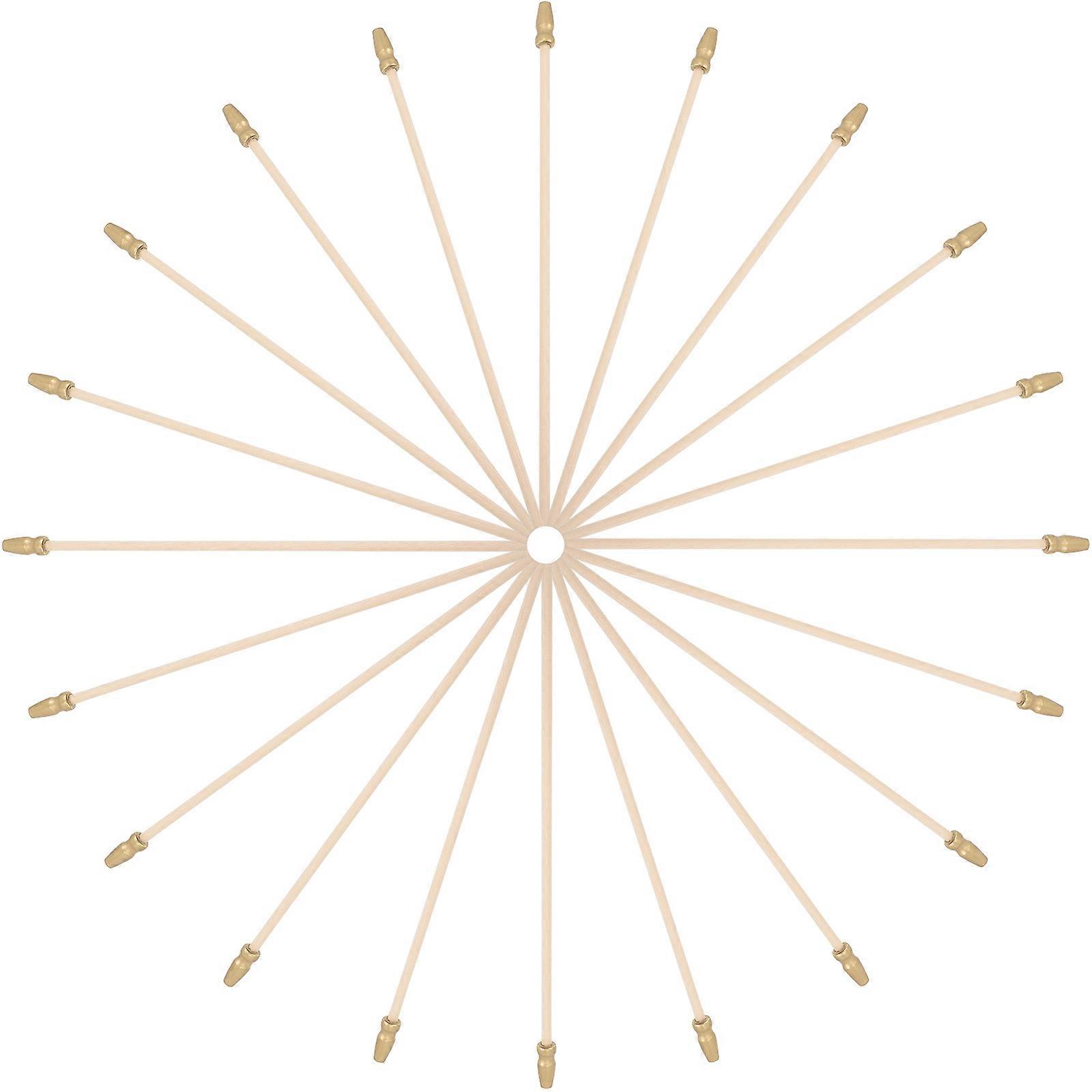 Handheld Wooden Flag Poles 60Pcs For Festivals And Events Golden 26.6x1cm Event Decoration Holding Flags